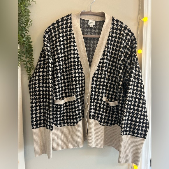 a new day Sweaters - A New Day Checkered Cardigan XL